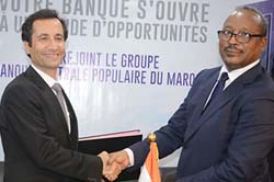 Signature de convention entre l'Etat du Niger et le groupe de la Banque Centrale Populaire du Maroc